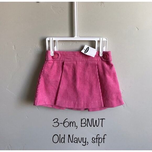 Old Navy Other - Old Navy 3-6m Pink Corduroy Skirt- NWT